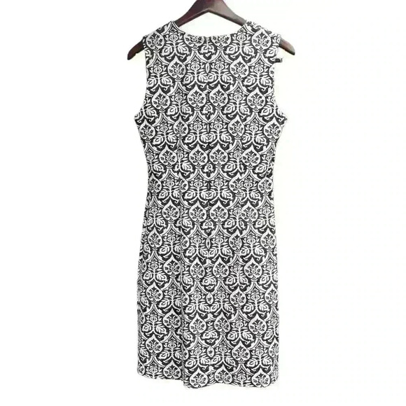 J. Mclaughlin Dress Women M Devon Brown & Cream Sheath Business Great Condition! - Picture 2 of 5